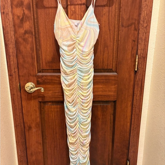 Multicolor Striped Women's Dress - Picture 3 of 5